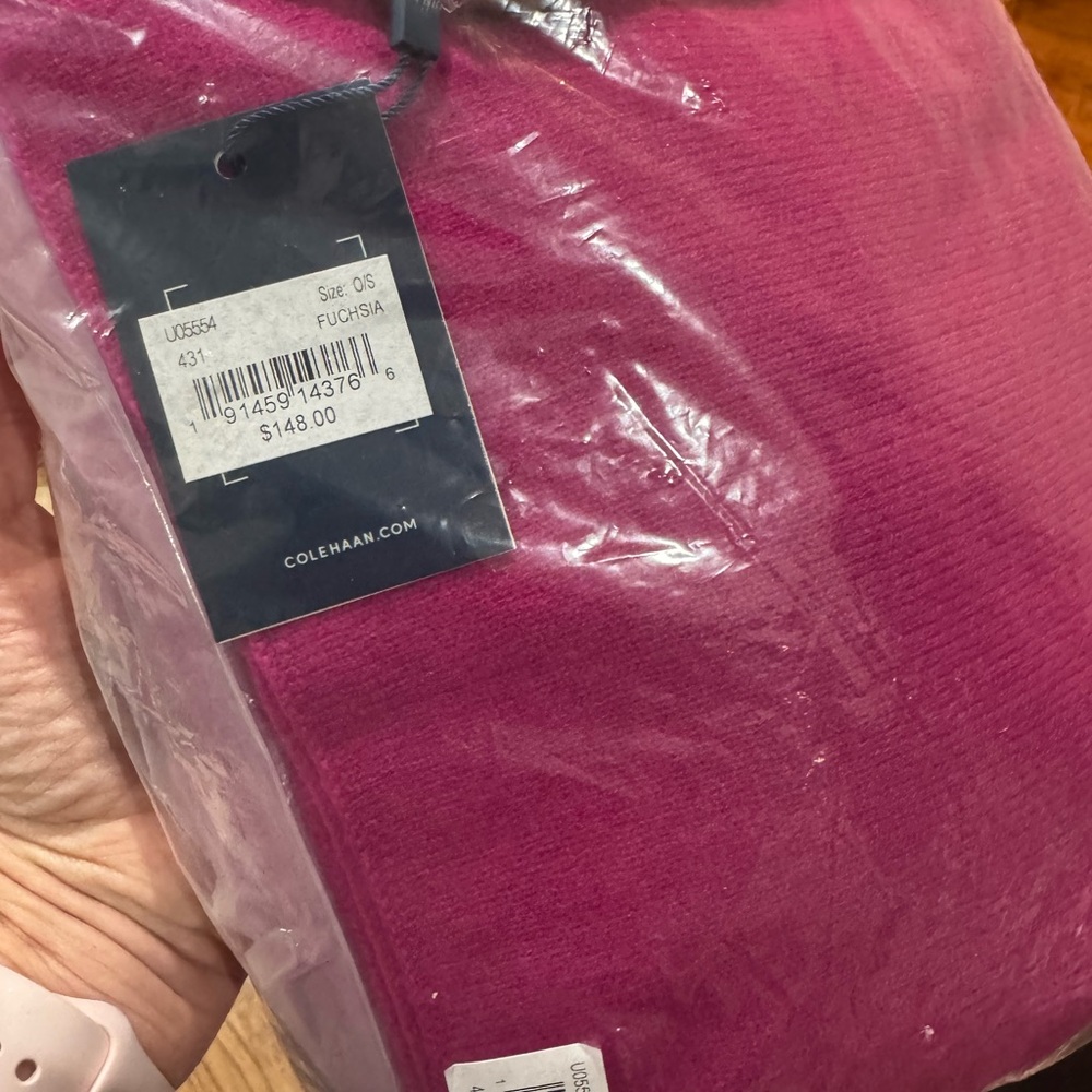Cole Haan Vibrant Pink Scarf